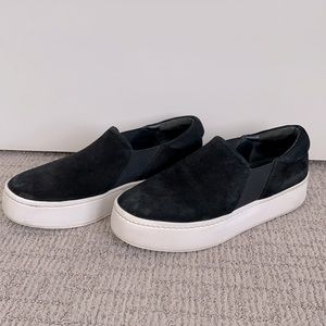 Vince Platform Black Sneakers